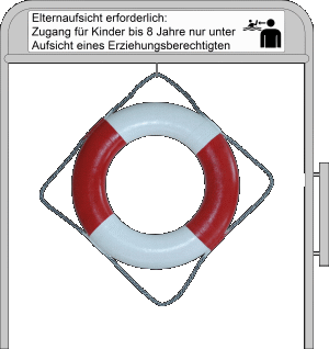 Beckenrandständer Elternaufsicht